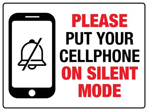 put  cellphone  silent mode sign  signs