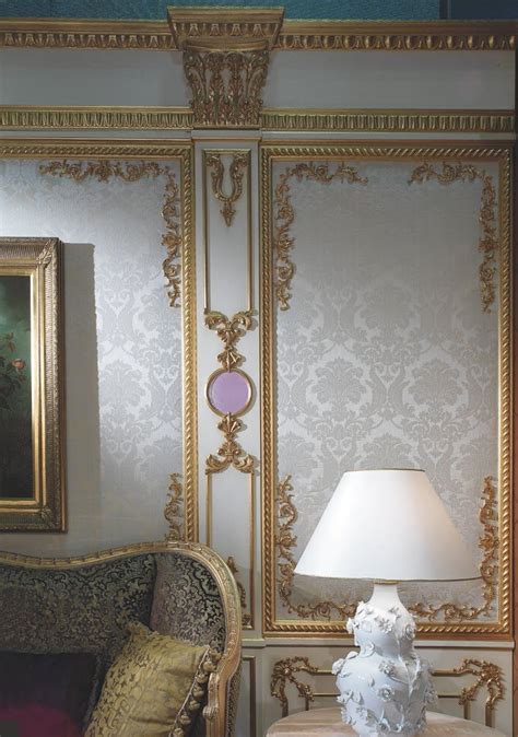 updated baroque style paneling  wall pattern  note