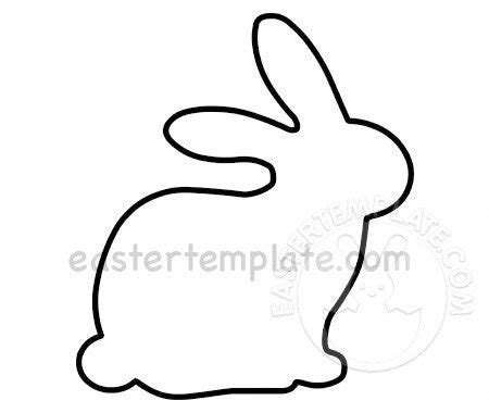 bunny rabbit template printable easter template