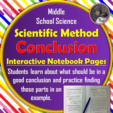 scientific method conclusion interactive notebook pages  images