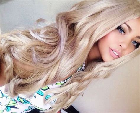 blond hairstyle and lipstick image girl blonde hair styles pink blonde hair long hair styles