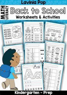 school kindergarten worksheets  activities  prep