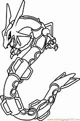 Rayquaza Pokémon Coloringpages101 sketch template