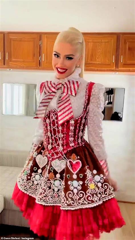 Gwen Stefani Certainly Seems In Holiday Spirit As She Rocks Red And