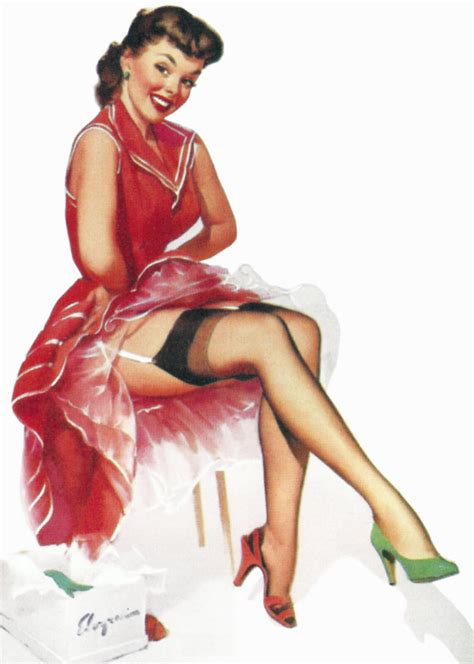 Gil Elvgren Hope She Has A Dress To Wear With That New