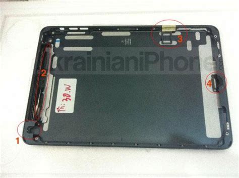 purported ipad mini parts show front  panels lcd nano sim tray appleinsider