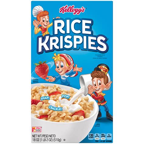 kelloggs rice krispies toasted rice cereal  oz box food
