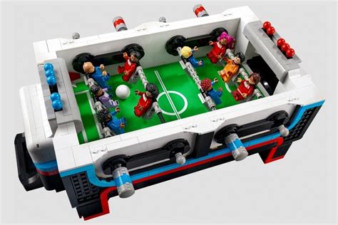 lego table football lets  build  playable tabletop mini foosball