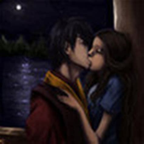 a kiss at the lake zutara taang and hy lu ty lee haru fan art 16458522 fanpop