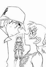 Conan Detective Coloring Ran Heiji Pages Hattori Edogawa Kazuha Meitantei Anime Mouri Connor Copy Line Aoyama Goushou Zerochan Kudo Popular sketch template