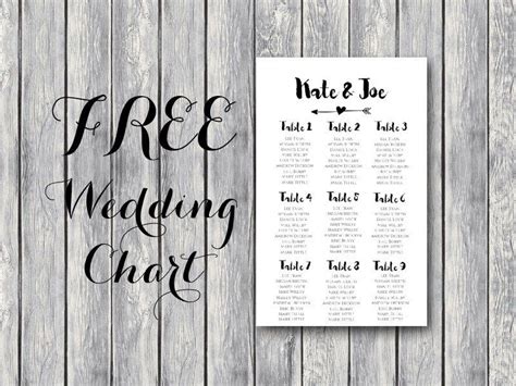 wedding printable  editable wedding seating chart template