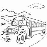 School Coloring Bus Field Trip Back Color Time Doing Kids sketch template