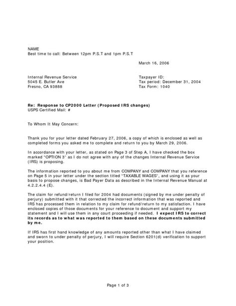 irs response letter demozaiektuin  irs response letter template