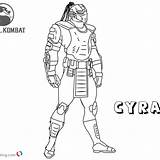 Kombat Mortal Kung sketch template