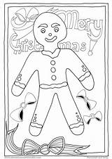 Gingerbread Christmas Coloring Man Pages Printables Couple Printable Color Getcolorings Print Getdrawings sketch template