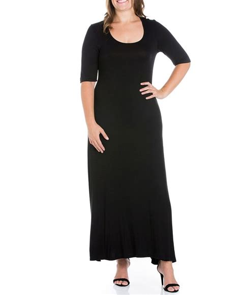 24seven Comfort Apparel Womens Plus Size Maxi Dress And Reviews