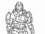 Halo Coloring Pages Odst Reach Line Popular Coloringhome sketch template