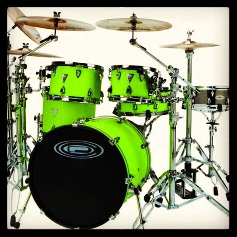 kit   beautiful color green wow drum kits