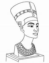 Nefertiti Coloring Pages Queen Bust Egyptian Kids Bestcoloringpages Egypt Color Ancient Tattoo Sheets Getcolorings Drawings Pharaoh Books Head sketch template