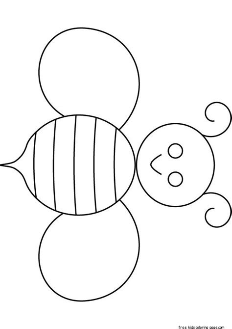 printable honey bee coloring pages  kids