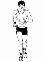 Bieganie Maraton Kolorowanka Marathon Postać Coloriage sketch template