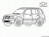 Jeep Coloring Pages Chevrolet Oversized sketch template
