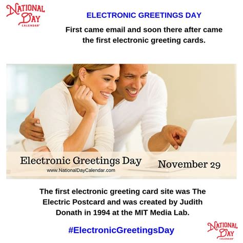 electronic greetings day november 29 national day