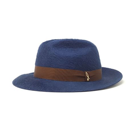 doria  roberto fedora hat blue cocoa accessories handmade artisan italian cap avvenice