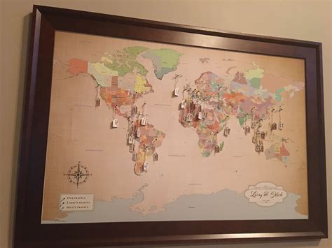 personalized travel map  pins asia map  kids