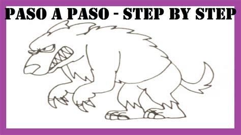 Como Dibujar Al Hombre Lobo Paso A Paso L How To Draw The