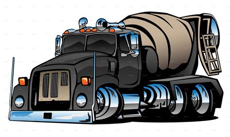 cement mixer truck cartoon cement mixer truck mixer truck heavy truck