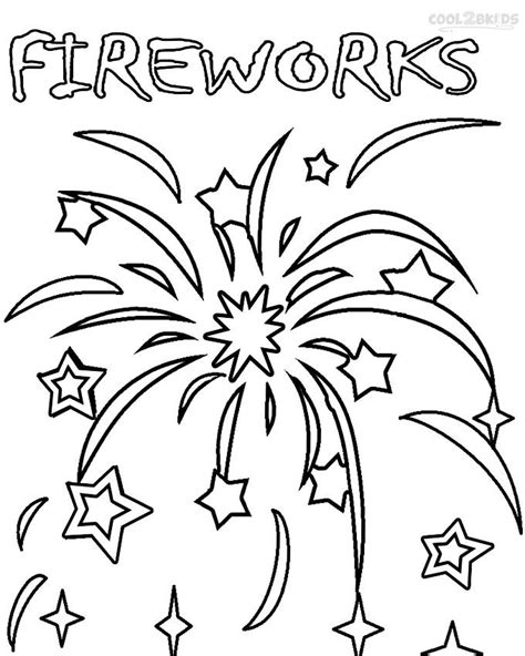 printable fireworks coloring pages  kids coolbkids preschool