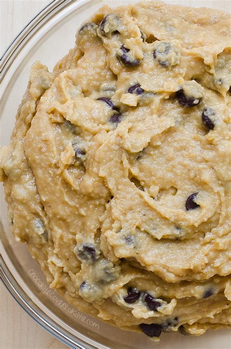 raw cookie dough  eat   spoon