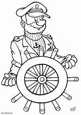 Coloring Captain Printable Pages Large sketch template