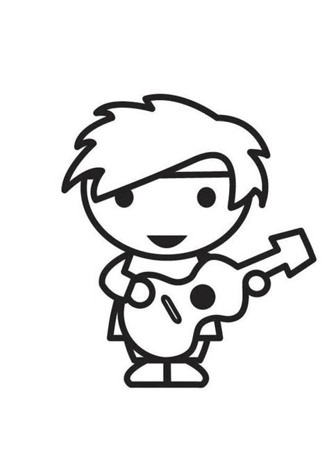coloring page guitarist img  wwweducpicscom coloring pages