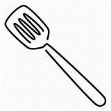Spatula Drawing Icon Paintingvalley Utensil Turning sketch template