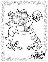 Coloring Pages Lucky Animal Jam Academy Popular sketch template