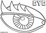 Eyes Coloring Pages Print Eyes3 sketch template