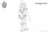 Coloring Pages Ulrich Lyoko Lineart Code Printable Kids sketch template