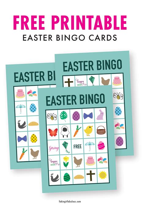 printable easter bingo  easter bingo easter bingo cards