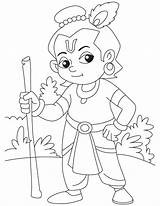 Krishna Drawing Lord Coloring Pages Little Sketch Kids Baby God Drawings Easy Sketches Pencil Simple Shree Painting Draw Shri Janmashtami sketch template