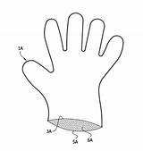 Glove Coloring Gloves Patents Drawing 67kb 2023 sketch template