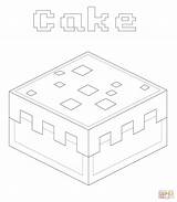 Minecraft Coloring Cake Pages Chicken Printable Color Para Drawing Colorir Birthday Imprimir Print Desenhos Paper Drawings Sketch sketch template