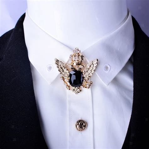 mens fashion alloy pins retro eagle crown eagle brooch vintage badge collar pin ebay