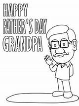 Grandpa Printable Father Cards Card Happy Coloring Fathers Print Loving Husband Dad sketch template