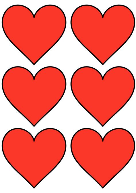 printable heart templates cut outs freebie finding mom pin