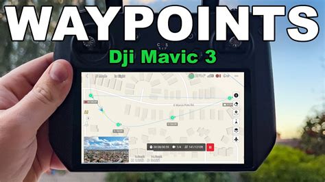 dji mavic  waypoints tutorial youtube