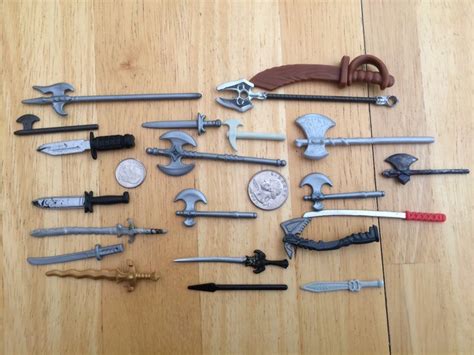 mini toy weapons weapon pieces gear weapons mini etsy