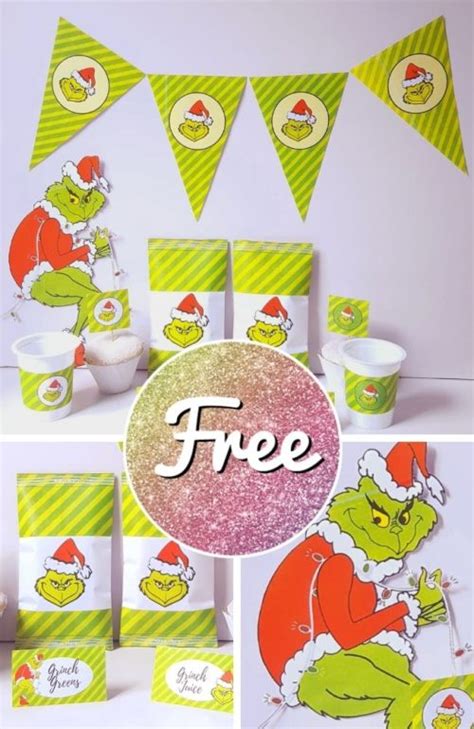 grinch christmas party printable