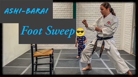 Karate Workout Ashi Barai Sweeping Techniques Youtube